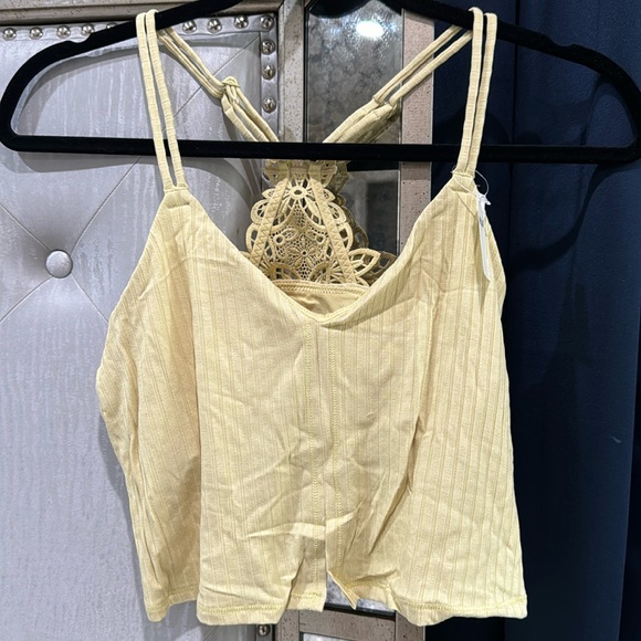 💛AERIE RIBBED APPLIQUE LACE LONGLINE BRALETTE - Picture 11 of 13